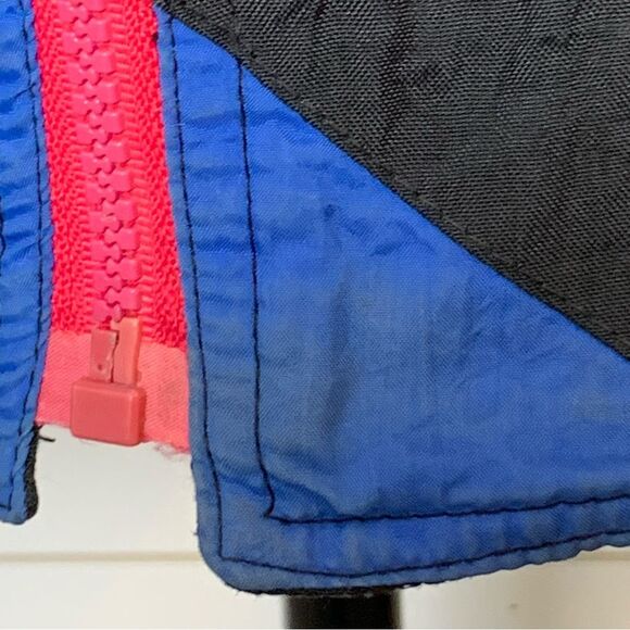 Vintage Adidas Korea Black Pink Blue Windbreaker Track Jacket woman’s large - Picture 8 of 14
